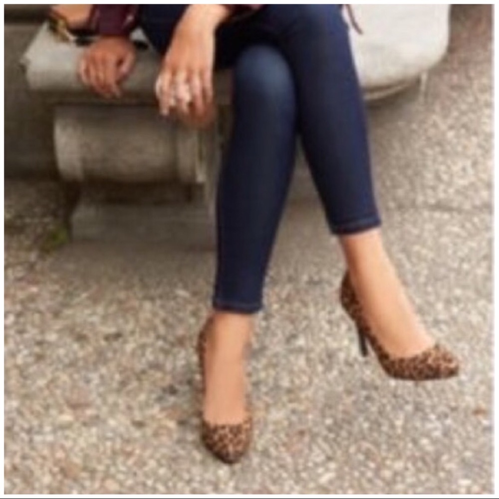 LC Lauren Conrad Leopard High Heel Shoes NWT - Picture 2 of 7